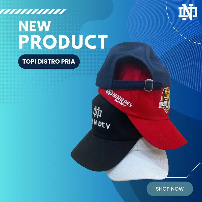 DEN N DEV - Topi Baseball unisex Bordir DEN N DEV PREMIUM warna Hitam 5