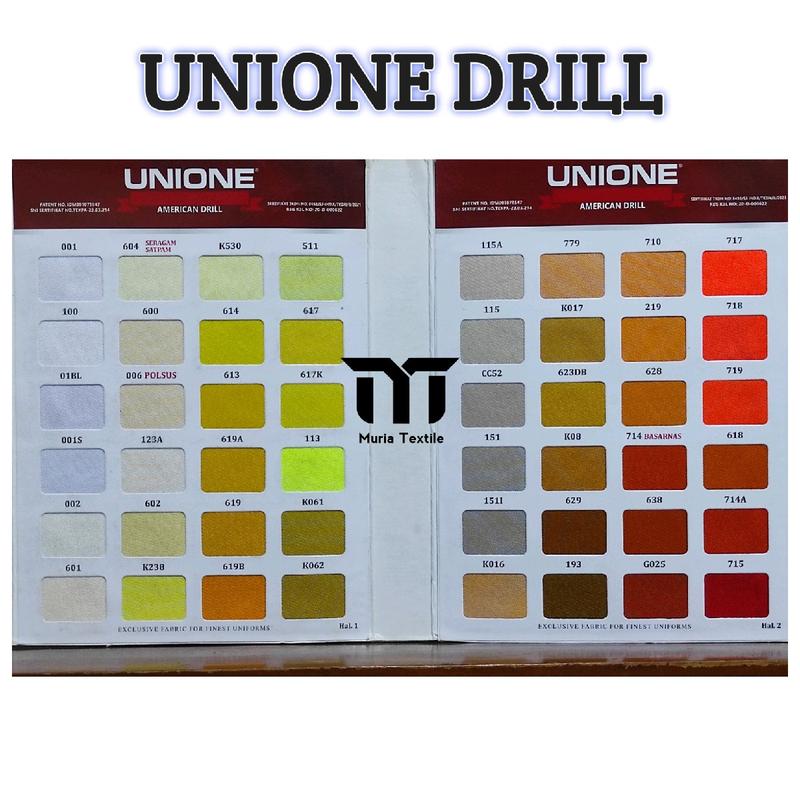 Unione drill bahan seragam celana, kemeja 1