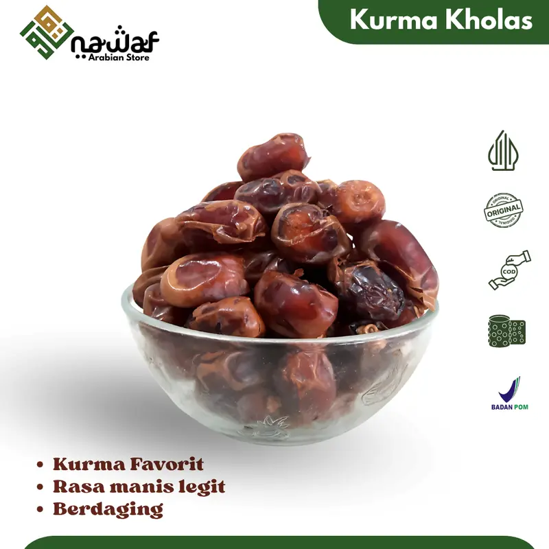 Kurma kholas Saad kurma khalas murah Kemasan 1kg-1/2kg Premium 0