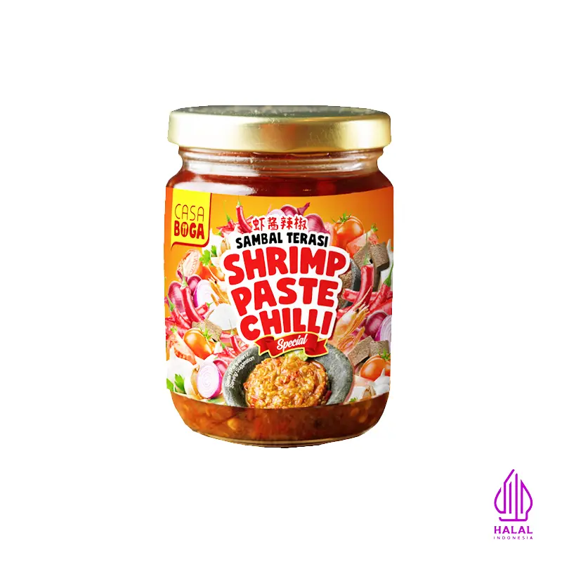 CASA BOGA Sambal Belacan Shrimp Paste Chilli Sambal Terasi Halal 230g