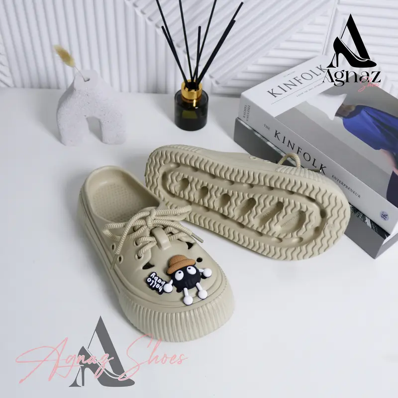 [ CANDY 24271 ] Sepatu Sandal Wanita Sendal Shoes Tinggi EVA Rubber Karet Kekinian Antislip Empuk Ringan Premium Elegan Modis Nyaman Dipakai Outdoor dan Indoor Tahan Air Anti Licin Desain Modern Cocok untuk Segala Aktivitas Harian Fashionable dan Stylish 2