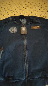 Product Review of JAKET BOMBER MODEL  BORDIRAN SIMPLE VARIAN WARNA BIRU TUA & BIRU MUDA Denim Jeans Nyaman Panjang Pria Top Distro Keren Atasan Casual from b**n b**i 0