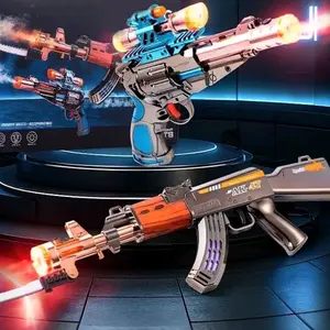 MAINAN ANAK TEMBAKAN ASAP LAMPU DAN SUARA MAINAN TEMBAKAN ADA EFEK ASAP LAMPU WARNA