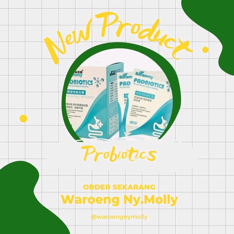 Serbuk Probiotik Kesehatan Pencernaan Anjing Kucing Sachet 0