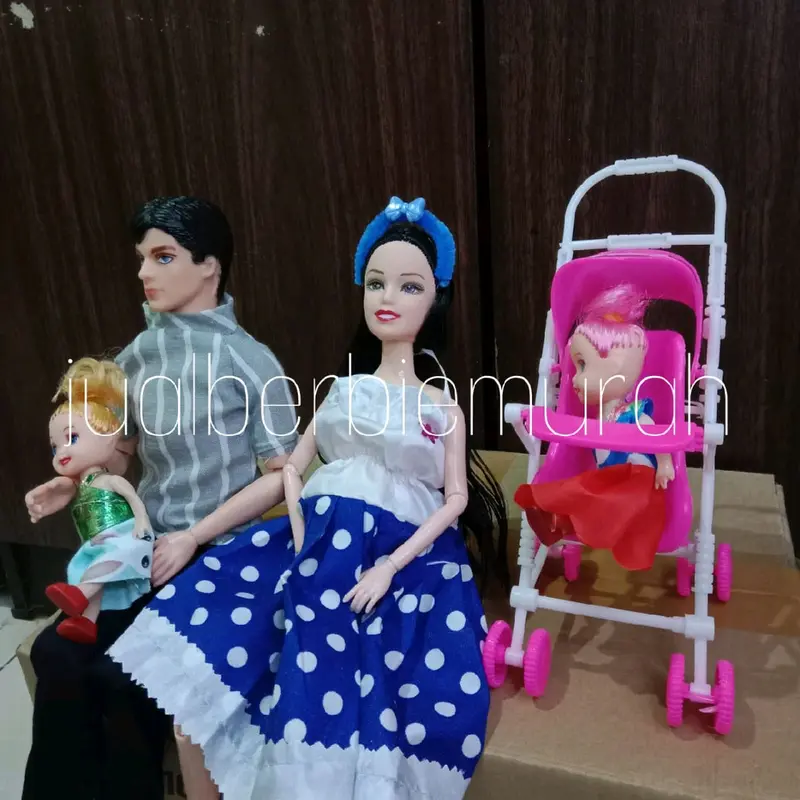 (SATU SET) SEPASANG BONEKA BERBIE TEKUK LAGI HAMIL / MAINAN PIVOTAL HAMIL (COD BAYAR DI TEMPAT) 3
