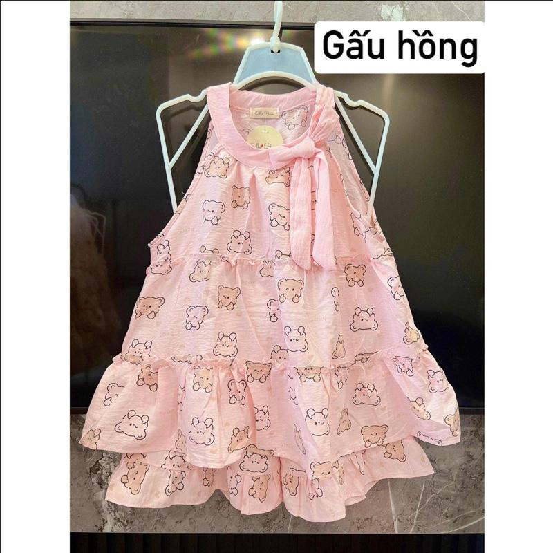 [Xả Kho] Bộ Ngủ Đũi Vân Mây 40-55kg, Đồ ngủ & đồ mặc nhà nữ