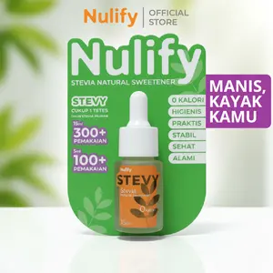 Nulify Stevy - Stevia Liquid Pemanis Alami Tanpa Kalori Pengganti Gula Sehat 15ml & 5ml