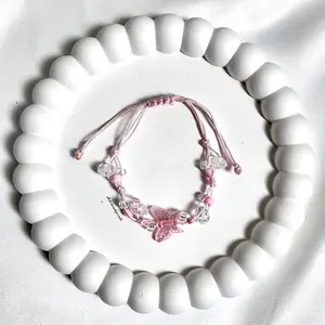 [TG059] 1Pcs - Gelang Mote Tali giok 1mm Premium