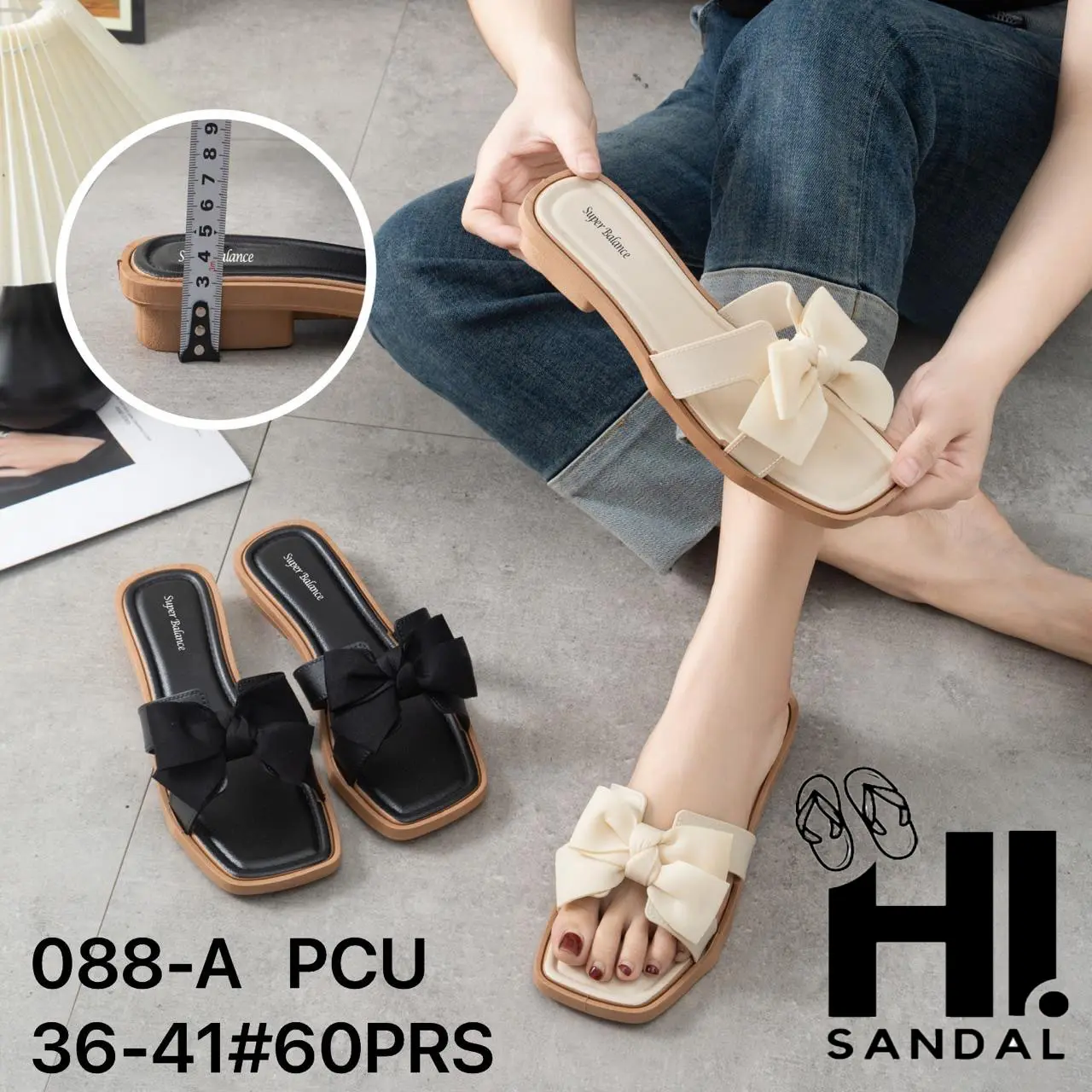 Sandal Wedges Korean Style / Sandal Wanita Jelly Wedges / Sandal Slop Wanita / Sandal Wedges Pita Perempuan / Sandal Flat Jelly Pita Wanita / Sandal Teplek Pita Polos / Sandal Rubber Wedges Wanita / Sendal Wanita Selop / Sandal Wedges Pita Elegan Wanita