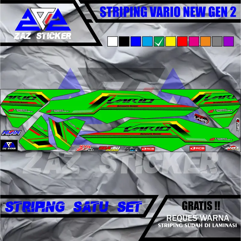 Zaz Sticker Striping Vario New Gen 2 Design Motif 13 6