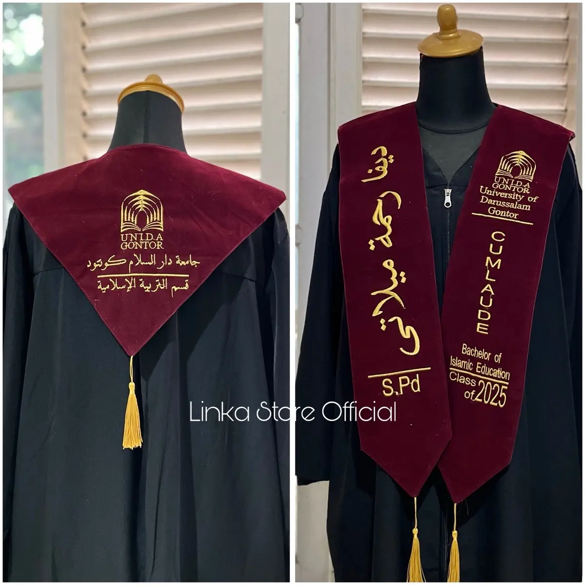 Selempang Wisuda Cairo (bentuk belakang V)