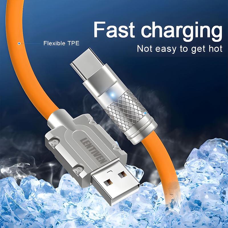 Product Introduction of LENTIVEN 120W kabel data Fast Charging Micro usb Type-C Cable FOR iPhone ios usb Android Cable Data 8