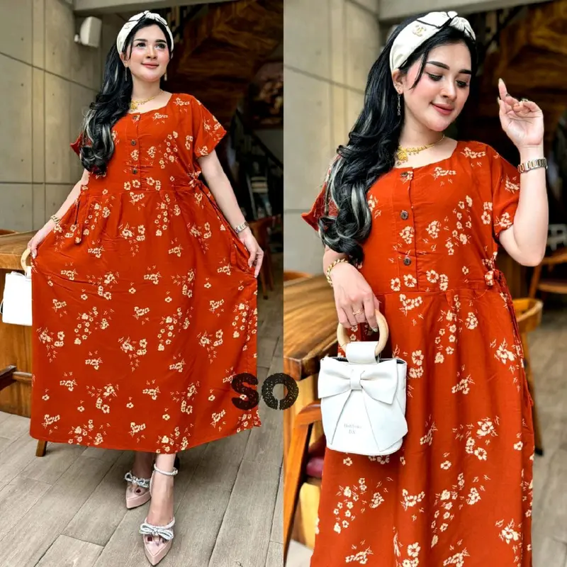 New Daster Chibi Kekinian Daster Murah Berkualitas Dress Chibi Viral Dres Batik Kekinian 4
