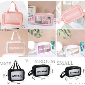 TAS MAKE UP TAS WASHBAG KOSMETIK TRANSPARANT/POUCH MAKE UP