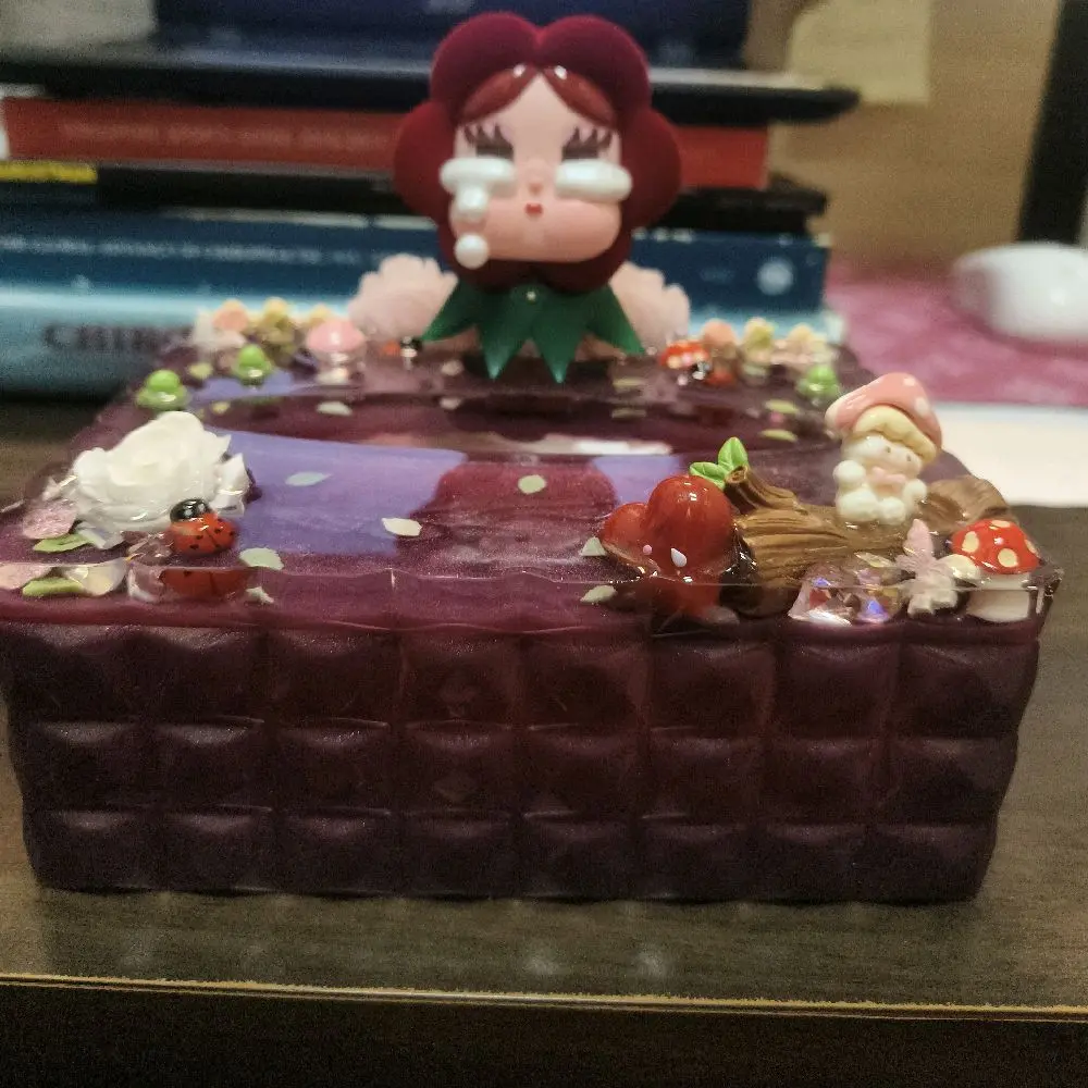 Crybaby Resin tissue box.