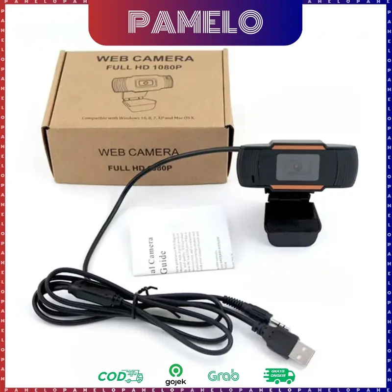 WEBCAM PC 720P 4K / Auto Focus Dengan Microphone Kamera Webcam pc 2