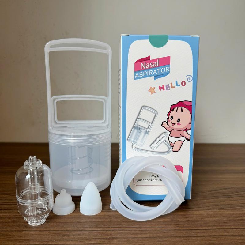 (Mới) Dụng cụ hút mũi kéo tay thế hệ mới cho trẻ từ sơ sinh kèm 2 đầu silicon - máy hút mũi chất liệu nhựa nguyên sinh an toàn cho bé 3