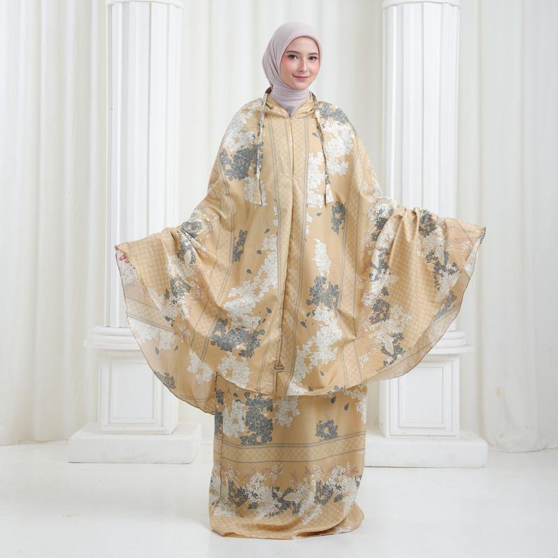 Product Introduction of Mukena Travel Dewasa Resleting 2in1 Katun Motif Premium 1