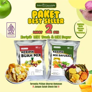 Paket Mix Keripik Buah & Sayur 2 Pcs – Snack Sehat Premium | Oleh-oleh Batu Malang