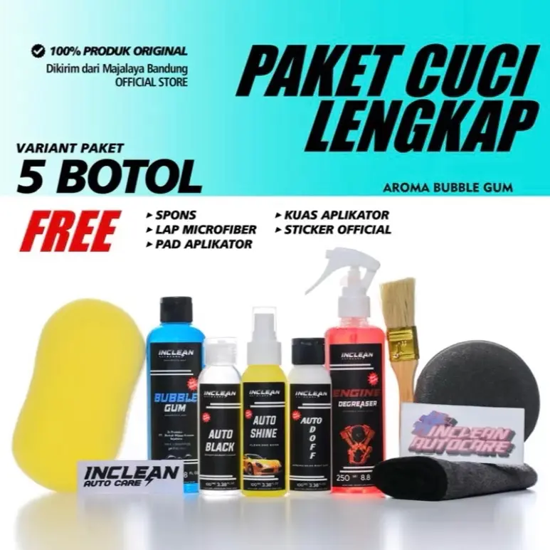 ￼Terlaris No. 1 | PAKET CUCI KENDARAAN LENGKAP FULL BODY by INCLEAN Auto Care
