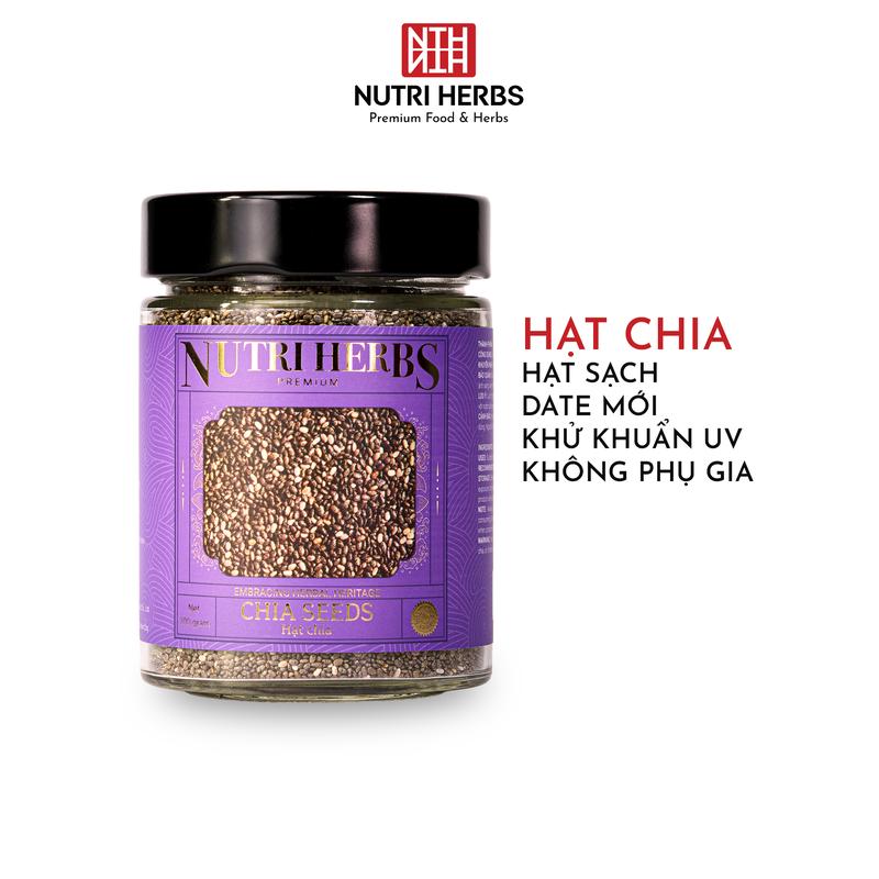 Hạt Chia Đen Nutri Herbs – Loại Thượng Hạng, Không Tạp Chất Sang Trọng Làm Quà…