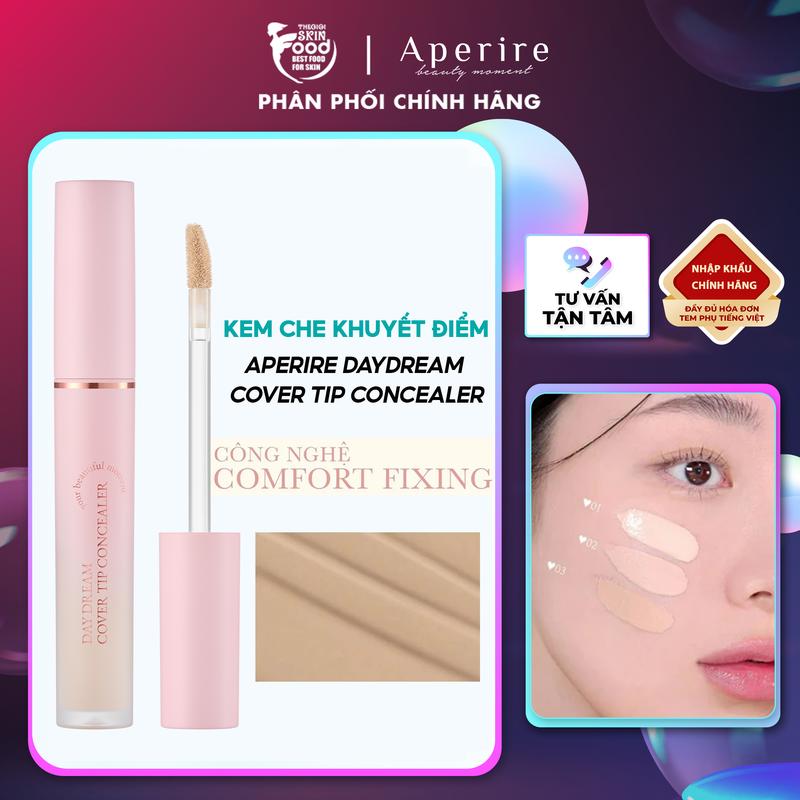 Kem Che Khuyết Điểm Aperire Mỏng Nhẹ Lâu Trôi Daydream Cover Tip Concealer 4.5ml
