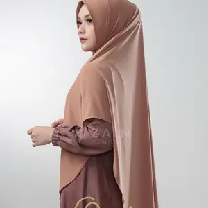 Kerudung ZAIN Collection Hijab Oval Jumbo Pad Soft Jilbab Syari Premium High Quality - Muslim
