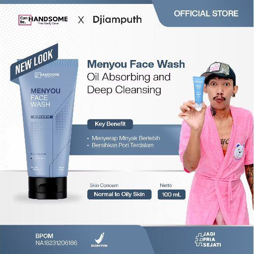 [readystock]Menyou Facial Wash 100 ml Mencerahkan dengan Myristic Acid & Butylene Glycol untuk Kulit Lebih Kencang