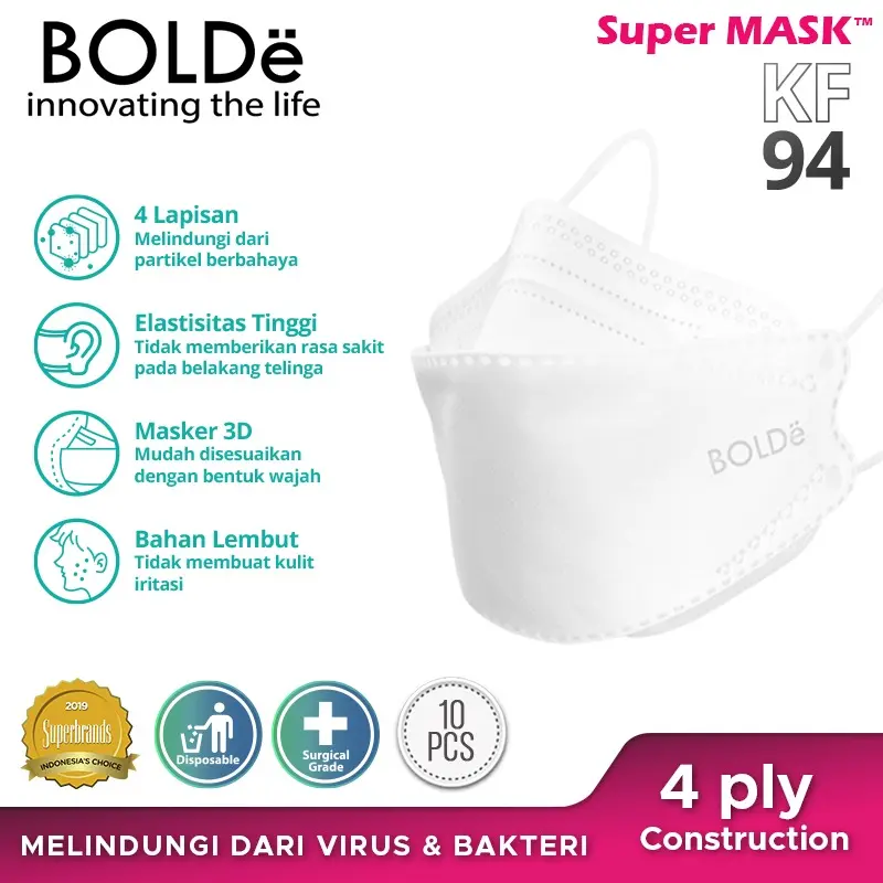 BOLDe Super Mask KF94 (10PCS) Medis 6