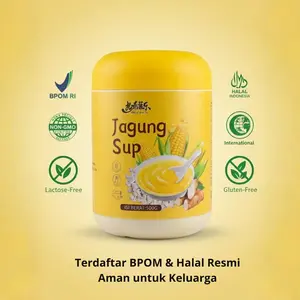 Sup Jagung/Bubuk Jagung 500g Dengan Pilihan Janggung Terbaik  HALAL Soup Instan Kaldu