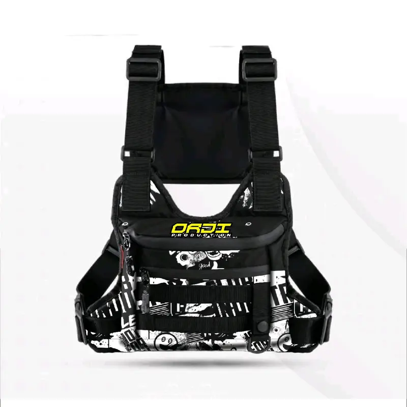 RASANTI DMAJ STORE Tas Dada Pria Motif Printing Bahan Kodura Casual Stylish dengan Tali Adjustable & Desain Eksklusif tasdadatermurah taskekinian 8