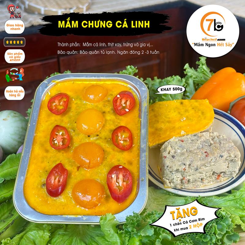 Mắm chưng Cá Linh vị miền Tây 500g mắm cá linh Food Cay Chua Ăn vặt món ăn ngon