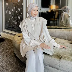 Bynissa - CHELSEA VEST - Fashion Muslim - Outerwear - Outer - Blazer - Vest Payet - Semi Wool -  Baju Atasan Wanita