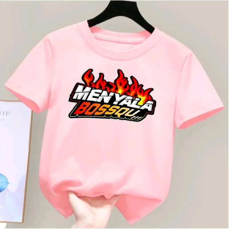 Kaos anak unisex usia 2-10 MOTIF Menyala Bossqu Pakain anak cewek cewok Perempuan Katun Bayi Cowok Combed Cotton Distro 3