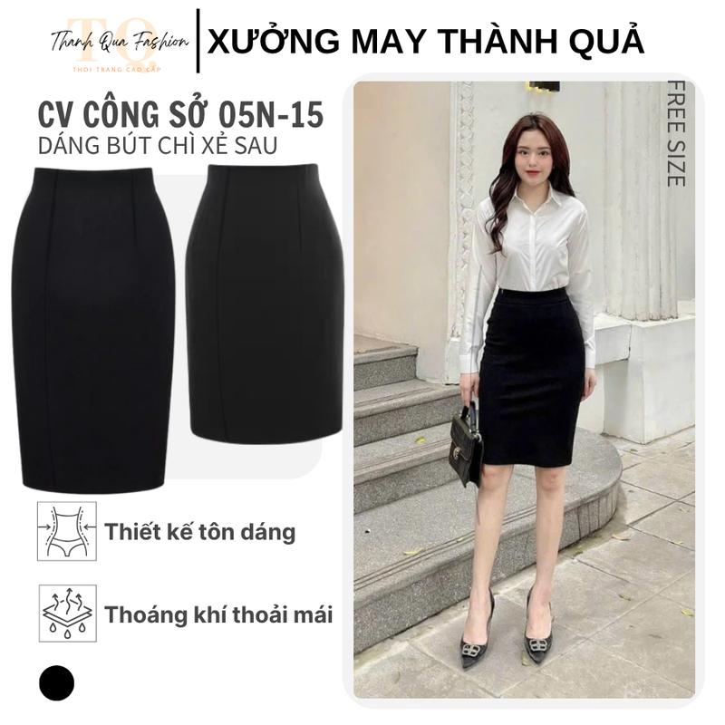 Chân Váy Công Sở Chữ A Dáng Bút Chì Chất Mango Cao Cấp, Chân Váy Cơ Bản Thanh Lịch Nhẹ Nhàng TQ Fashion 05-15