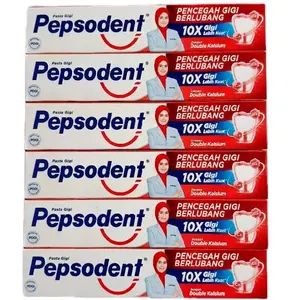 12 Pcs Pepsodent Pencegah Gigi Berlubang Merah 72gr - Perawatan Mulut Gusi Kuning
