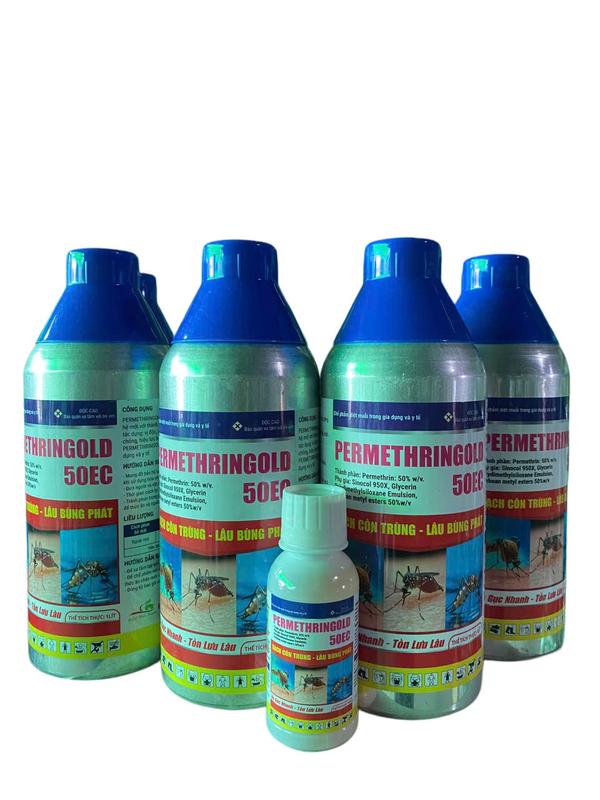 Chế phẩm Permethrin Gold 50EC cho nhà ở, trường học, tòa nhà, văn phòng, nhà hàng, quán