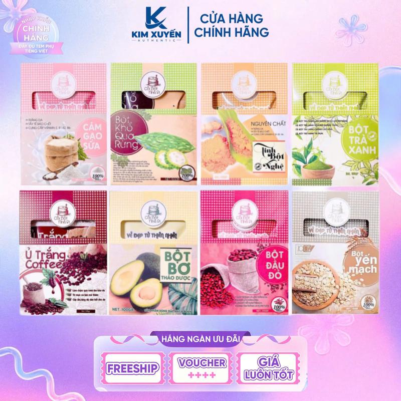 Bột mặt nạ thiên nhiên CỐI BỘT NHÀ RI - 100G