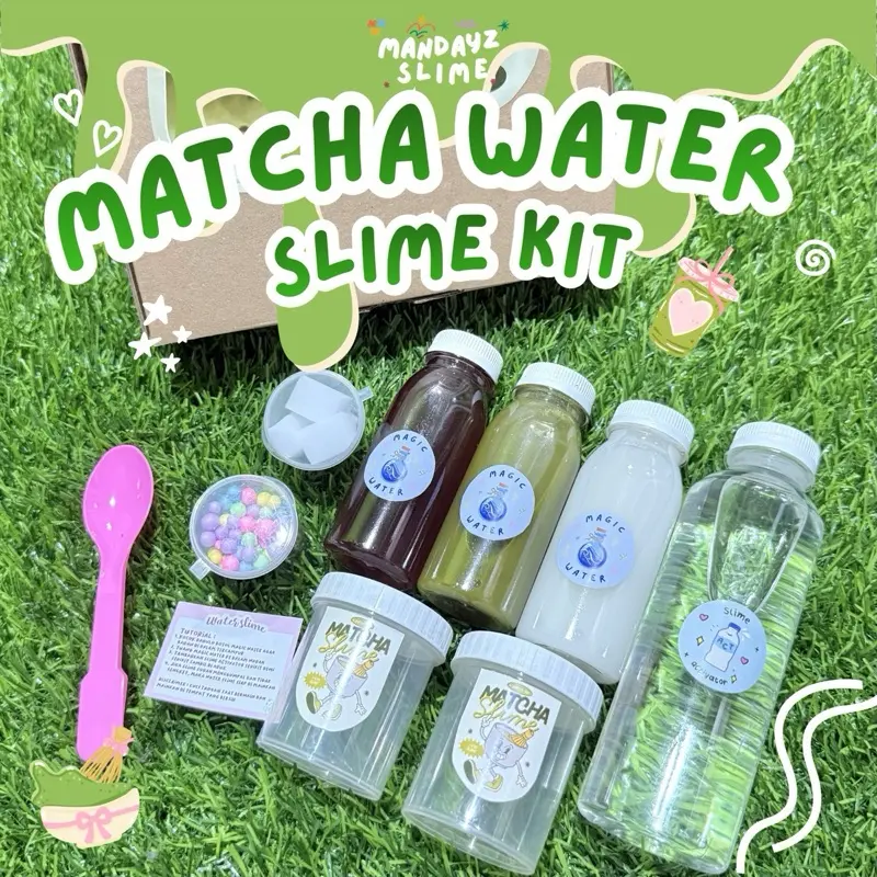 Matcha water slime kit