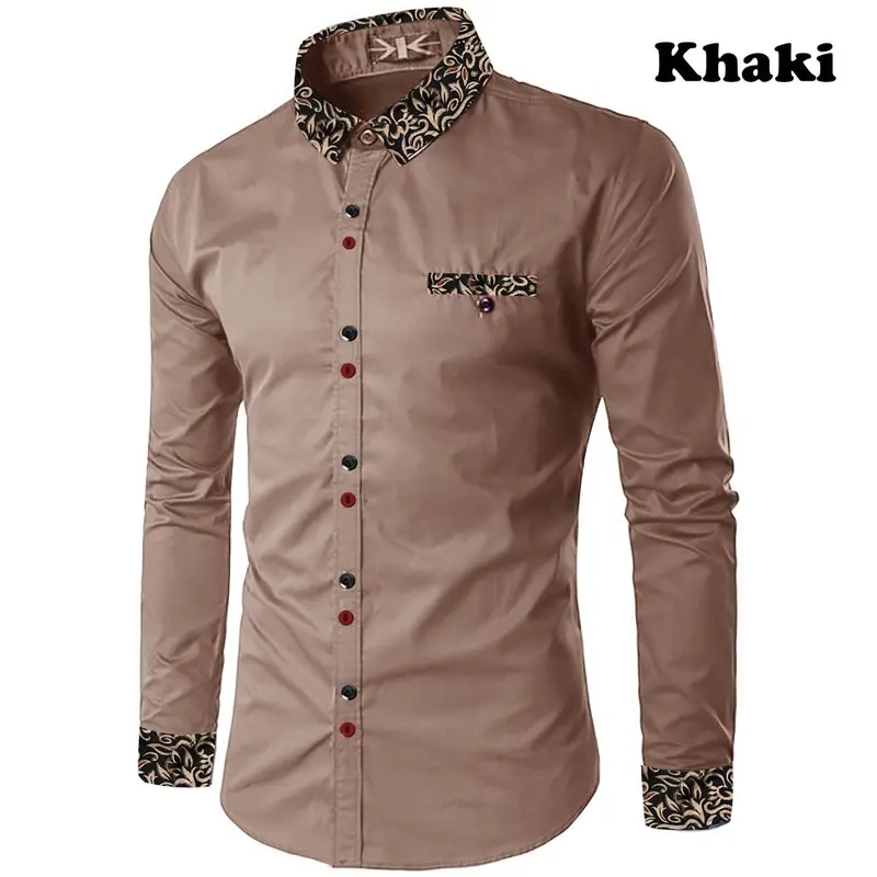 Kemeja pria RIKO lengan panjang-motif kombinasi batik-bahan katun toyobo-real pict 4