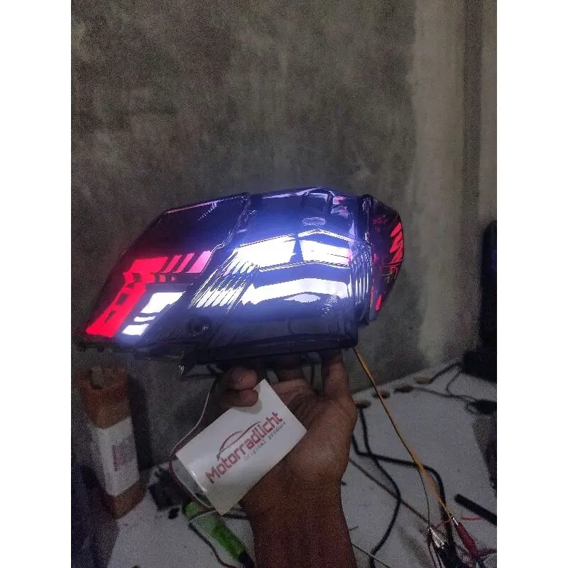 Lampu Stop Stoplamp Lampu Rem Lazy RGB REMOTE Honda Beat esp eco beat street 2016-2019 original Motorcycle Kendaraan Car 2