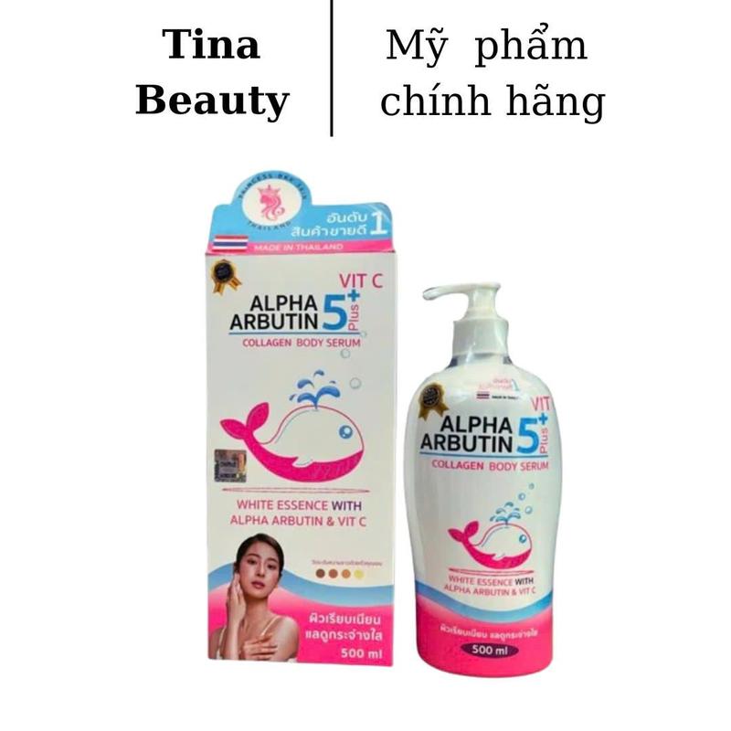Alpha Arbutin 5 Plus VIT C Collagen Body Serum Sữa Dưỡng Thể 500ml Nhập Khẩu Chính Ngạch Skincare Cre8skin