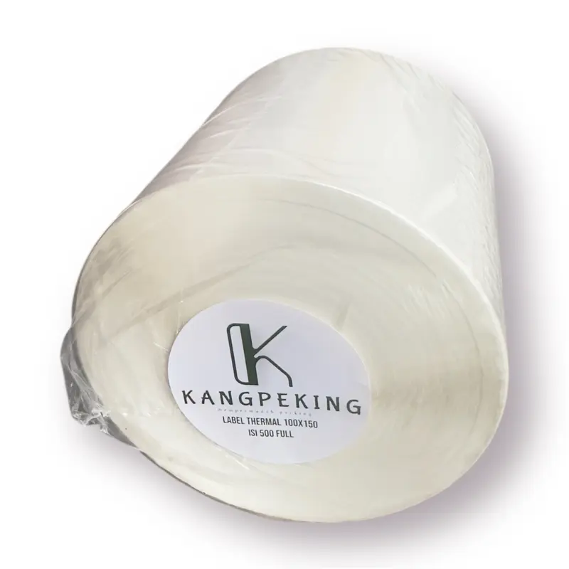 Kertas STIKER LABEL Roll Lipat  isi 500 pcs ukuran A6 100 x 150 mm Thermal Paper 4