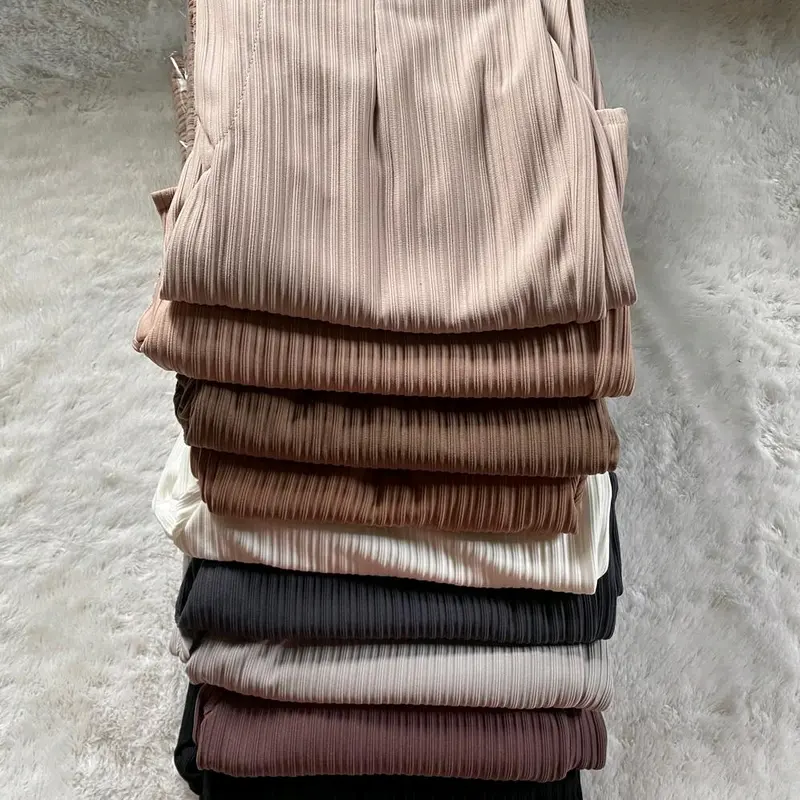 CELANA CUTBRAY KNIT WANITA KULOT Higwais  Panjang Nyaman knit cutbray wanita premium 7
