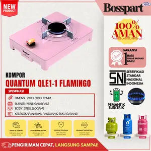 QUANTUM Kompor Gas 1 Tungku NEW QLE1-1 Pemantik Elektrik /  QUANTUM Nova Series