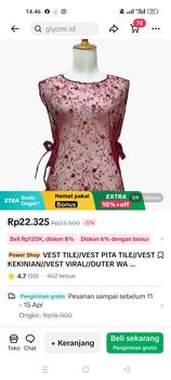 Product Review of VEST TILE//VEST PITA TILE//VEST KEKINIAN//VEST VIRAL//OUTER WANITA MODERN from W**i 0
