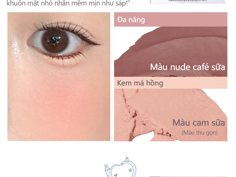 Product Introduction of Kem má hồng hai màu Flortte, dạng kem đa năng, kết cấu kép, có thể sử dụng nhiều cách khác nhau, tăng độ sáng cho gương mặt, tạo lớp trang điểm tự nhiên, 3.2g, 6 mẫu để chọn lựa 14