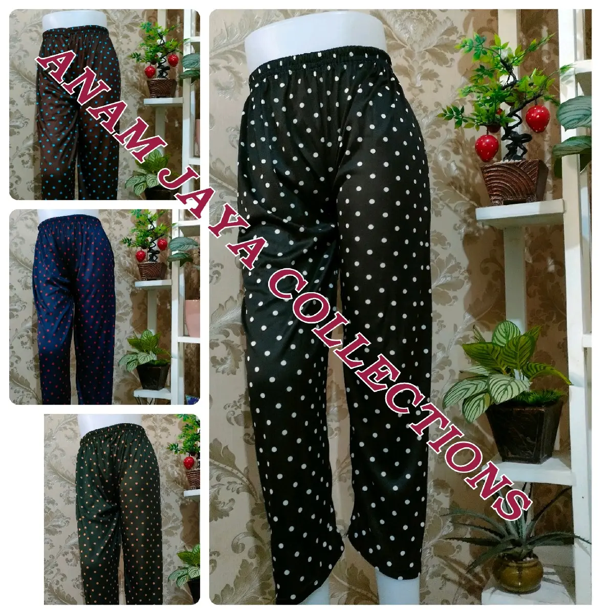 100rb dapat 8 piycis celana santai wanita legging motif