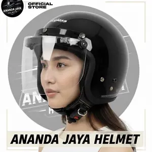 HELM BOGO CARGLOSS KACA RETRO DEWASA FULL LEHER SNI