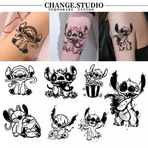 Hình xăm Chủ Đề Stitch Hình xăm tạm thời Kéo dài trong 15 ngày. Chống Thấm Nước Và Chống Chà Xát Hình xăm dán